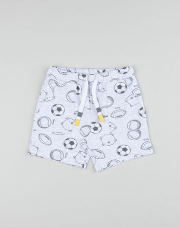 Prenatal Grey soccer shorts for boys